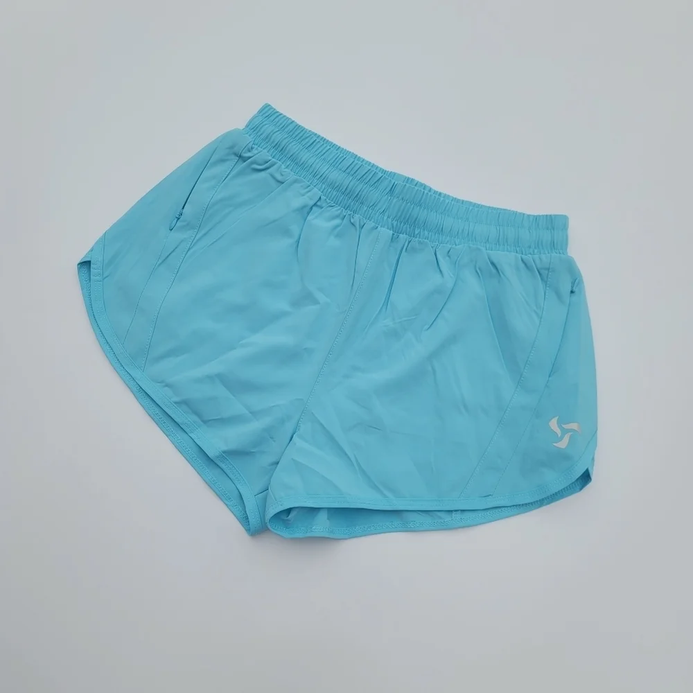 Pedigree FreeRUN High Waist Lined Shorts with Zipper Pockets | Blue - Picture 2 of 9